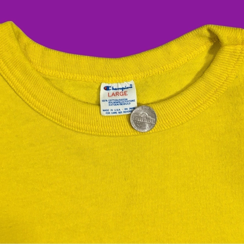 90s Champion Script Logo Tee - Picture 4 of 4